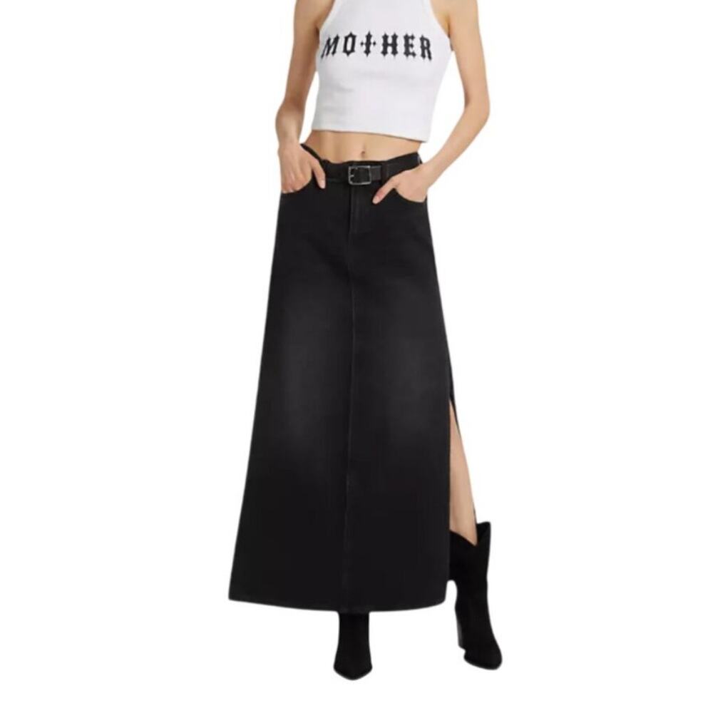 MOTHER Black Maxi Skirt